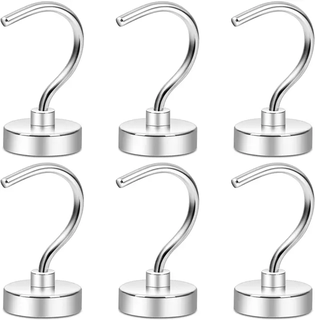 Magnetic Hooks, 50+LBS Large Opening Hook CNC Machined Base,Ideal for Cruise,Gri