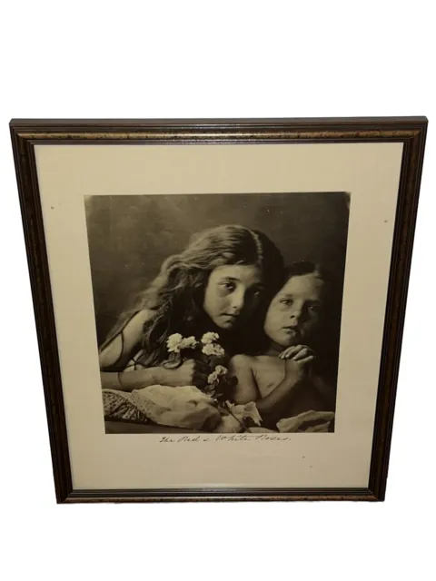 Vintage Julia Margaret Cameron (1815-1879) “The Red And White Roses” 1975 Print…