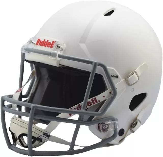 Riddell Victor Youth white Football Helmet w/ Gray Face Mask  XSmall -XXSMALL