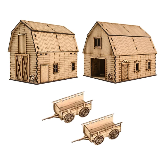 Puzzle 3d Architecture Kit Construction Maison Bois Européenne 1/35 HuadaXtai - Maquette DIY à Assembler Maison En Kit