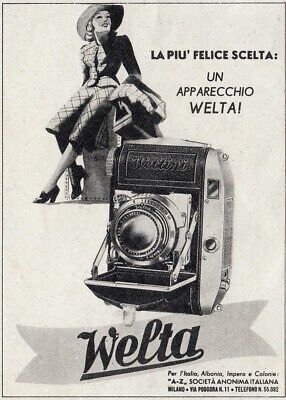1940 Advertising Z3696 Cámara Agfa Karat Publicidad Antigua 