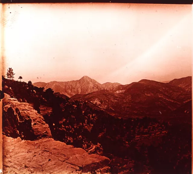 FRANCE Peïra Cava Montagne Photo Plaque de verre Stereo Vintage V32L11n4