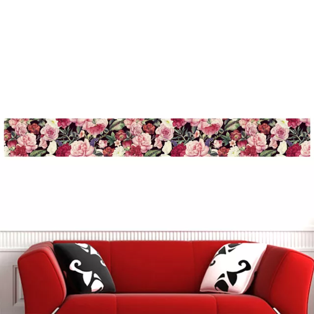 Waistline Sticker Floral Wall Decal Flower Stickers Flowers