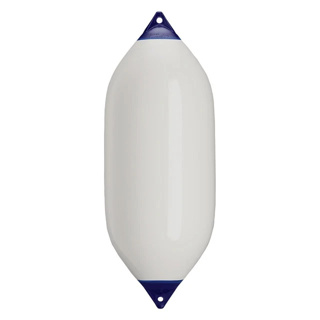 F-11 Series 21.2" D x 57.5" L White Twin Eye Cylindrical Inflatable Fender