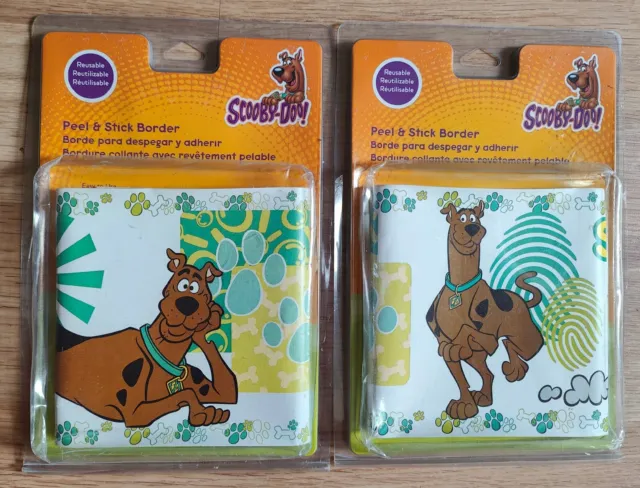 Scooby-Doo Peeling & Stick Borde Reutilizable 5" x 15' Fácil de Aplicar - Nuevo Lote 2