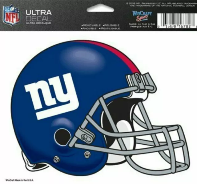 NFL New York Giants Helmet Decal by WinCraft Sports