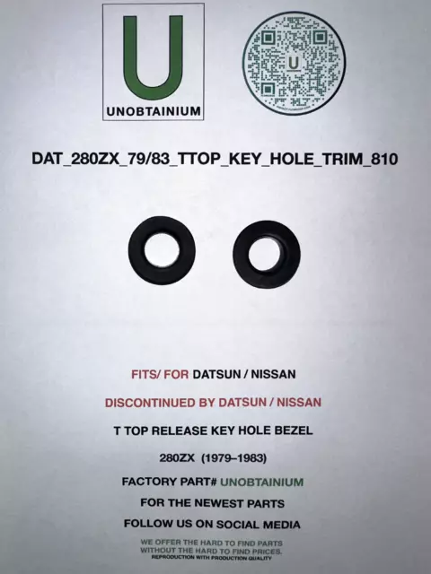 For Datsun Nissan 280Zx (1979-1983) T Top Key Hole Bezel For Datsun Nissan 280Zx (1979-1983) T Top Key Hole Bezel