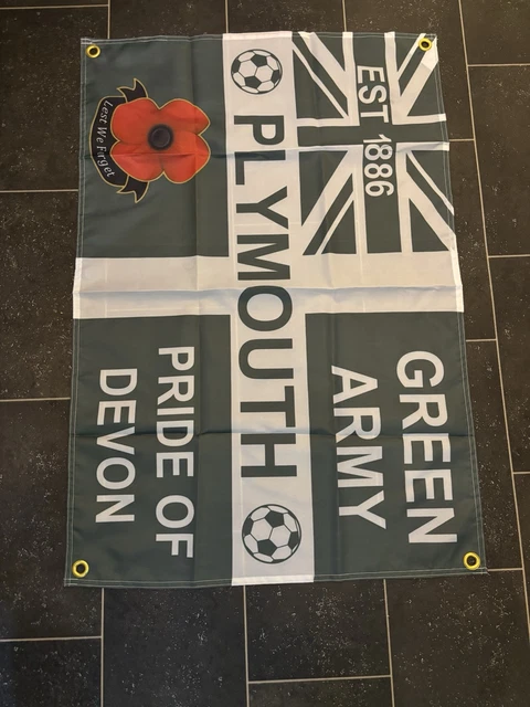 Fanion Vintage Plymouth Argyle PAFC – Banderole De Collection Football Anglais