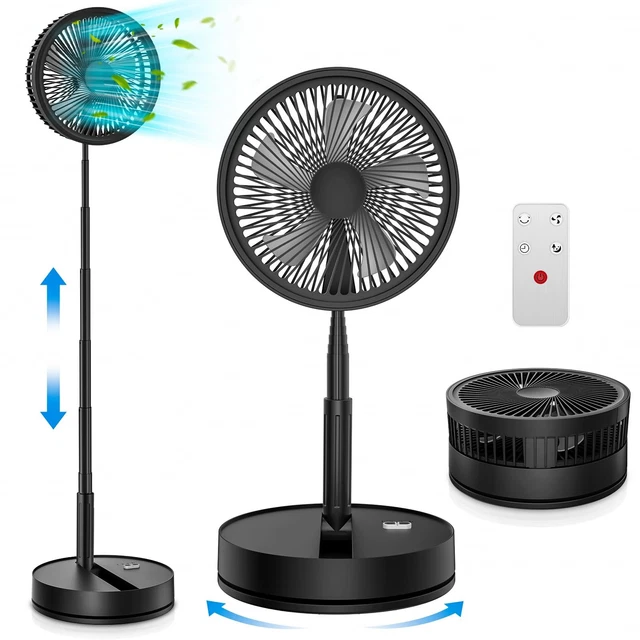 Ventilateur Brumisateur Breakling B110 Sur Pied – Noir, 3 Vitesses, Classe A++, Quasi Neuf