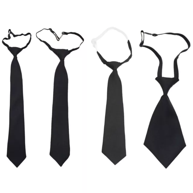 Trendy Clip Closure Neckties for Gentlemen Business Banquet Uniform Necktie