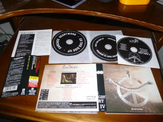 Carcass ‎/ Heartwork JAPAN 2CD+DVD TFCK-87454 C3