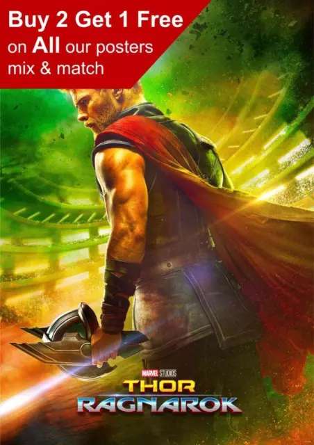Thor Ragnarok Movie Poster Print A5 A4 A3 A2 A1