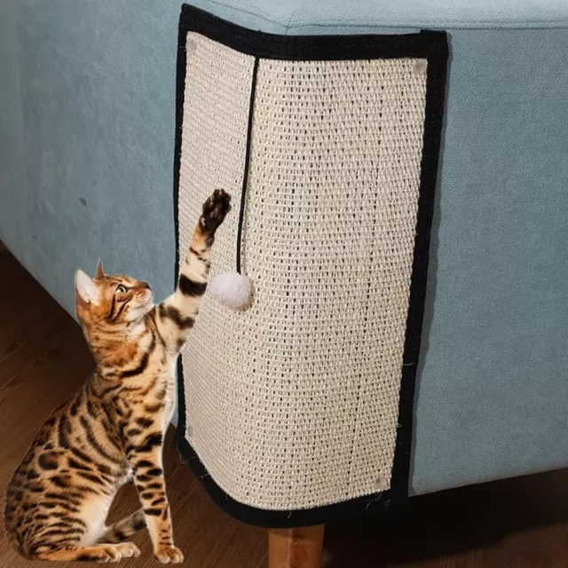 Cat Scratching Mat Sofa Furniture Protector Cat Scratcher Board Natural Sisal