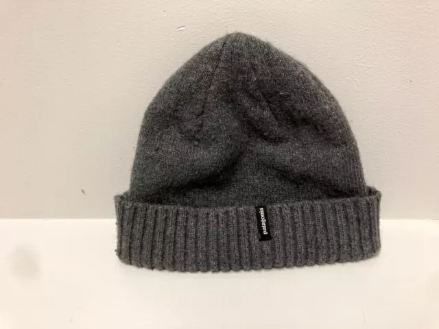 Patagonia womens knit beanie hat, one size, gray
