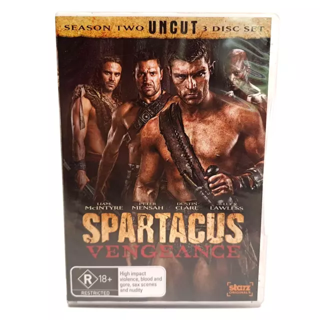 Spartacus: Vengeance - Season 2 (DVD Region 4) Drama Series - 3 Discs Like New