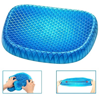 ZCPDP Cuscino per carrozzella Gel Seduta Postura Traspirante Coda Osso Supporto per la Schiena Cuscino per sedie a rotelle Cuscino per Auto antidecubito 