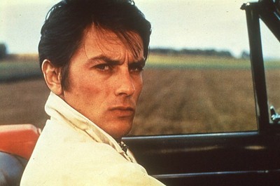 DIAPOSITIVE DE PRESSE SLIDE ALAIN DELON SENTA BERGER BB111 