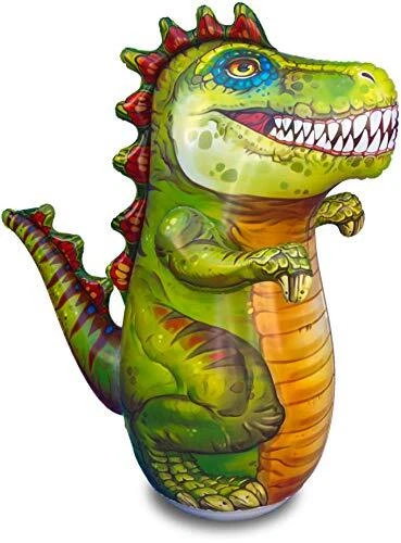 Inflatable Kids Punching Bag | Premium 48" Tall 3-D T-Rex Dinosaur Bop Bag fo...