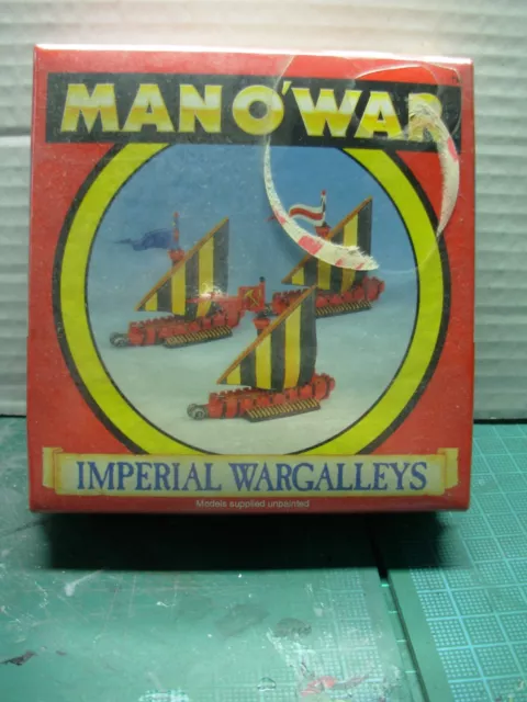 Fantasy Man o'War Empire Wargalley Set Metal Unpainted in Box sealed Rare OOP