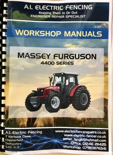 MF Massey Ferguson Tractor Workshop Manuals 4400 Series,Free Postage