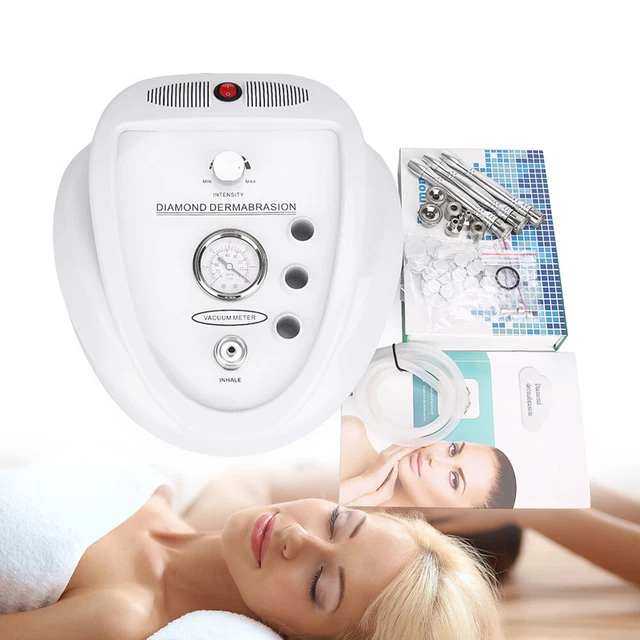 Máquina de rejuvenecimiento cutáneo antiarrugas de microdermabrasión diamante blanco 3 en 1 220V