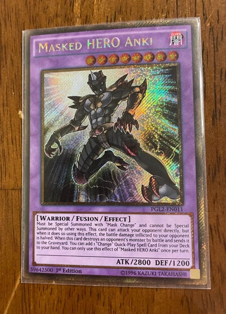 Masked Hero Anki PGL2-en011 Ultimate Rare 1st - YuGiOh Card - NM