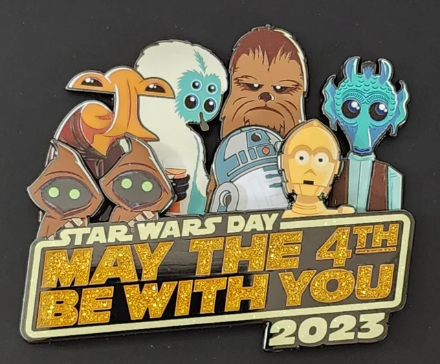 DISNEY STAR WARS Day 2023 Jumbo May The 4th Be With You Pin LE 4000