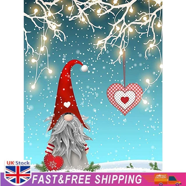 Full Cross Stitch Eco-cotton Thread 11CT Printed Christmas Goblin Wall Art Kit