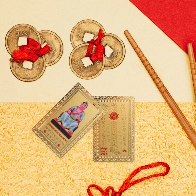 2pcs Kreative Tragbare Chinesische Amulett Für Neue Jahr 12