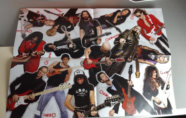 DiMarzio Guitar Pickups Accessories Specs 2009 Poster Vai Petrucci Malmsteen