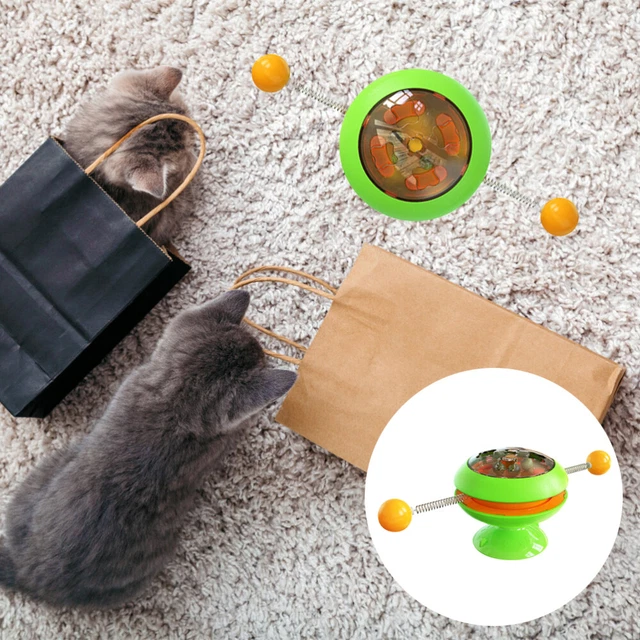 Funny Cat Toys for Indoor Cats Interactive Kitten Toys Roller Tracks with Catnip Spring Pet Toy with Exercise Balls Teaser Mouse main image 1