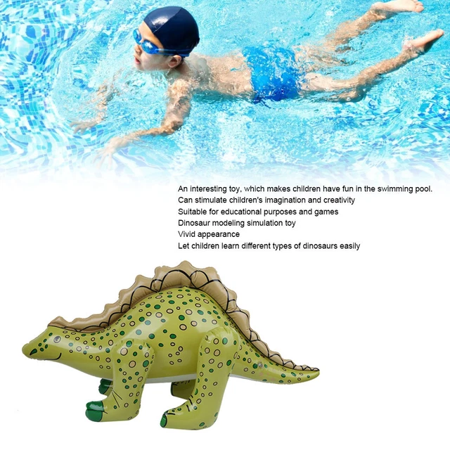 (Stegosaurus With A Row Of Teeth On The Green Back) Dinosaure Gonflable De