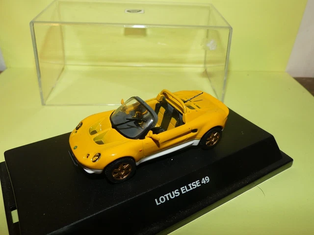 LOTUS  ELISE 49 Jaune et Blanc MAXI CAR 1:43
