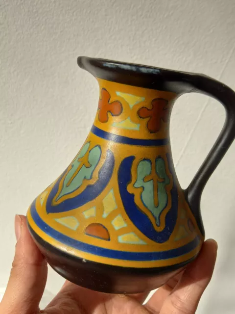 Vintage Gouda Regina verona Pottery jar Holland Dutch Ceramics art pottery