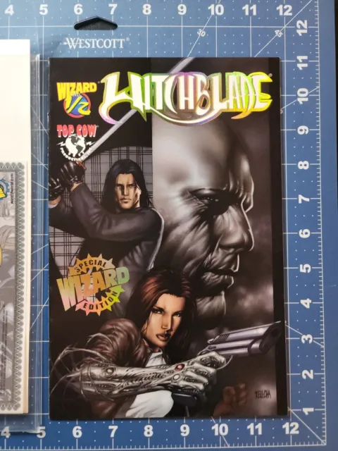 💥WITCHBLADE 1/2 HALF WIZARD SPECIAL EDITION COMIC 2001 with COA Top Cow
