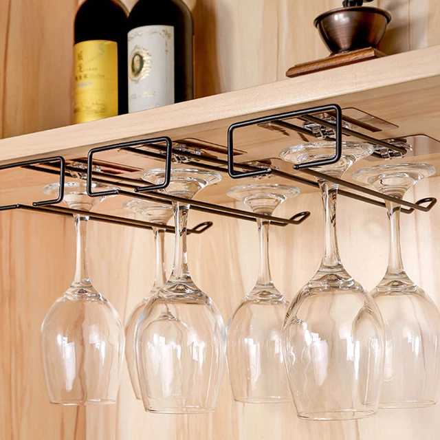 Glass Holder Space-saving Strong Construction Wrought Iron Excellent Bearing 2