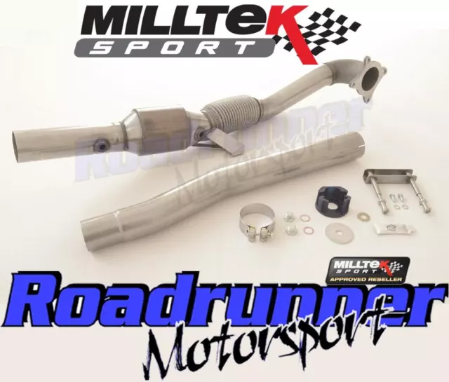 Milltek Audi S3 8P 2.0T RACE Sport Katze Fallrohr Auspuff SSXAU200R 3 & 5 TÜRER