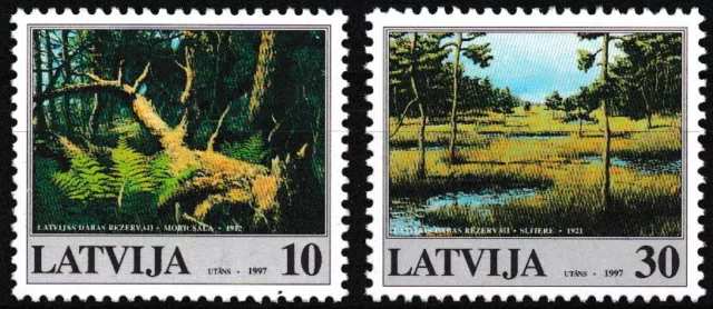 Lettland - Naturschutzgebiete Satz postfrisch 1997 Mi. 465-466