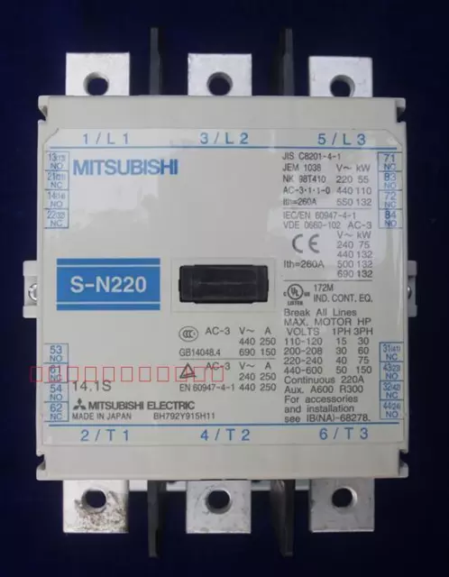 1PC NEW AC contactor S-N220 SN220 AC110V AC220V 380V #yunhe1