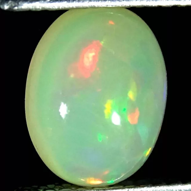 1.20Cts Natural Multi Welo Fire Ethiopian Opal Oval Cabochon Loose Gemstone