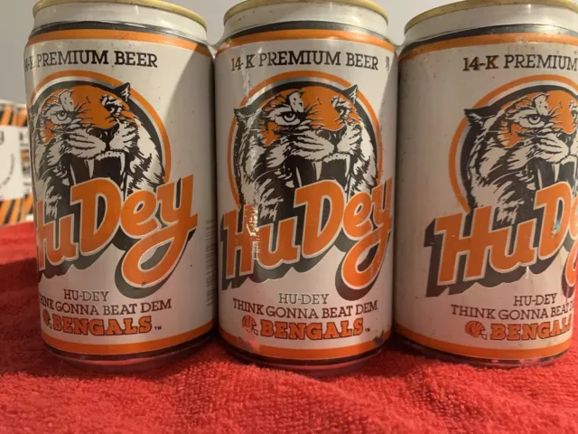 1988 Sealed Cincinnati Bengals HuDey Hudepohl 14k Collectors 6pack Cans NFL Hudy