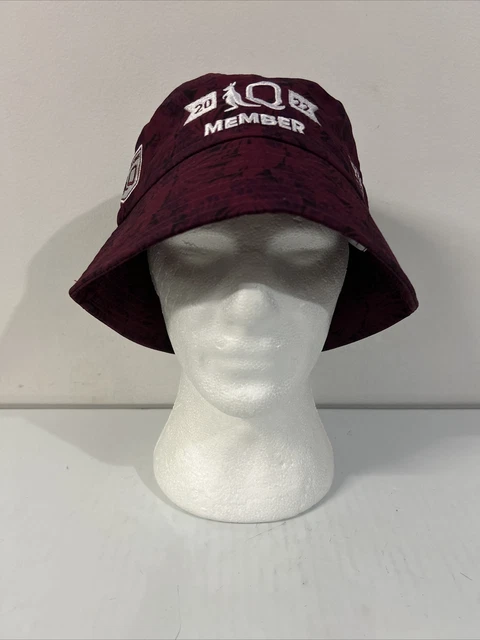 NRL - State of Origin - Queensland Maroons 2022 Adults Bucket Hat - VGC - OSFM