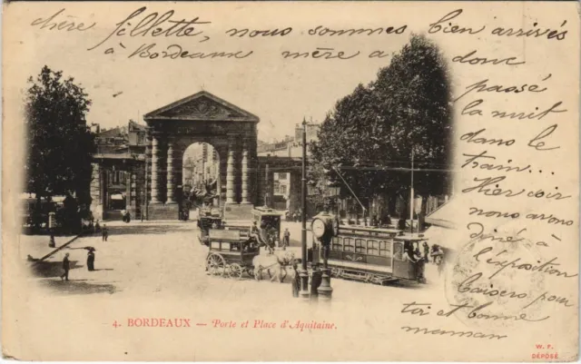 CPA BORDEAUX-Porte et Place d'Aquitaine (28103)