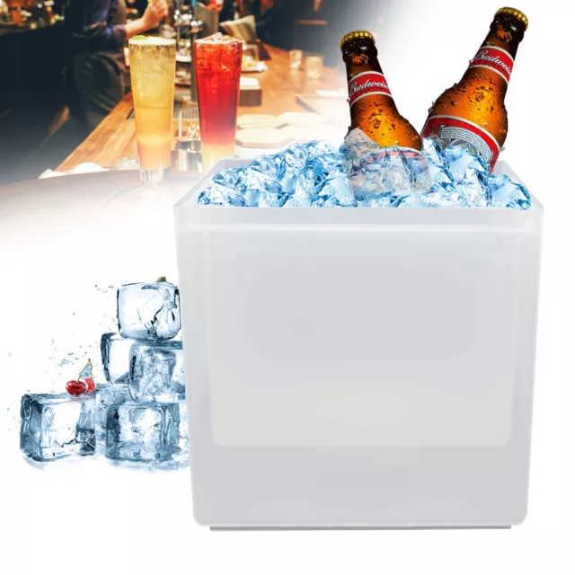 3.5L LED Farbwechsel Eiskübel Eiseimer Ice Bucket Eiswürfelbehälter Sektkühler