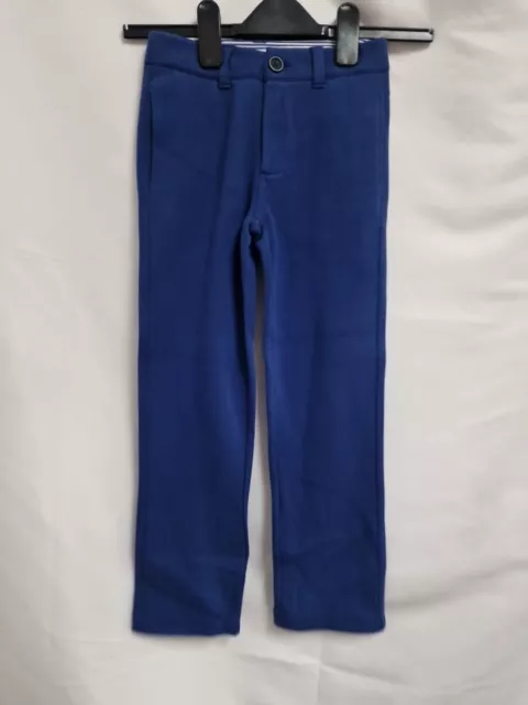 X3 Pairs Mini Boden Trousers Chinos Age 6 Years Blue Grey Cotton Adjusts Waist