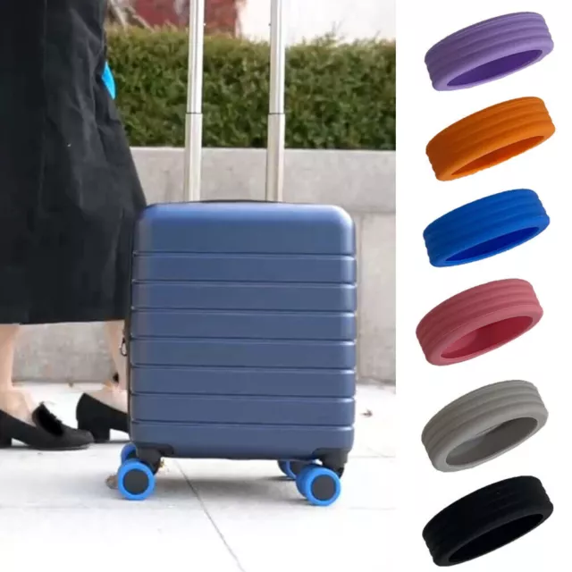 8PCS Wheels Caster Shoes Luggage Wheel Protector Silicone Luggage Wheels Cover