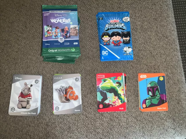 32 X DISNEY 100 Wonders Woolworths Collector Card Packs $15.50 - PicClick AU