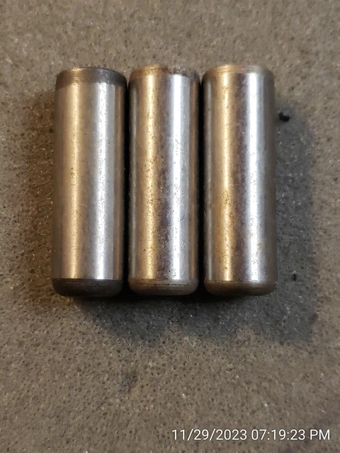 1/2" X 1-1/2" DOWEL  PIN HARDENED GROUND  brand new old stock (QTY 3) (C4B4)....