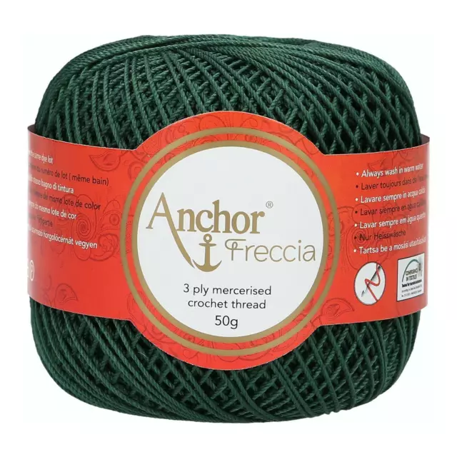 Anchor Freccia Stärke 6 Häkelgarn aus 100 % ägyptischer Baumwolle 50 g 175 m