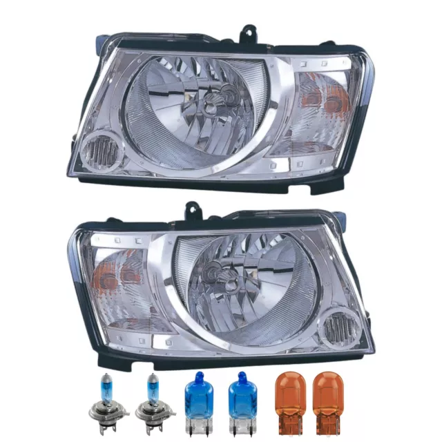 Set Fanali Manuale Incl. Premium Lampade per Nissan Patrol Gr V Wagon Y61